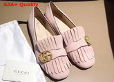 Gucci Suede Ballet Flat in Light Pink Suede Replica