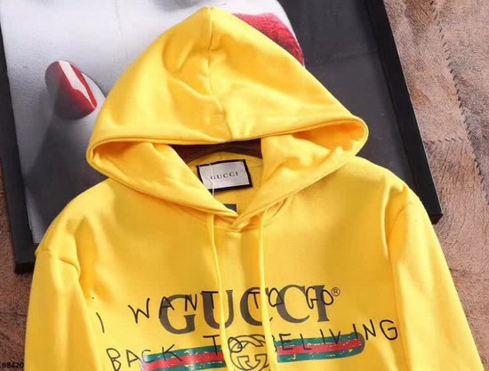 Gucci Sweatshirt with Gucci Logo Yellow Cotton