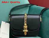 Gucci Sylvie 1969 Mini Shoulder Bag in Black Leather 615965 Replica