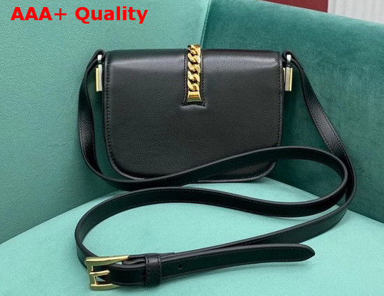 Gucci Sylvie 1969 Mini Shoulder Bag in Black Leather 615965 Replica