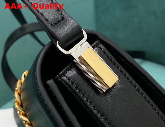 Gucci Sylvie 1969 Mini Shoulder Bag in Black Leather 615965 Replica