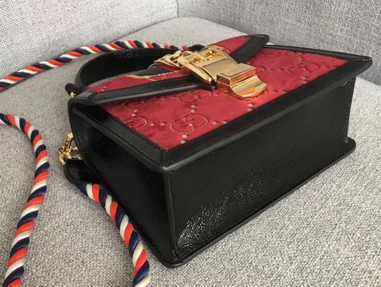 Gucci Sylvie GG Velvet Mini Bag Red GG Velvet