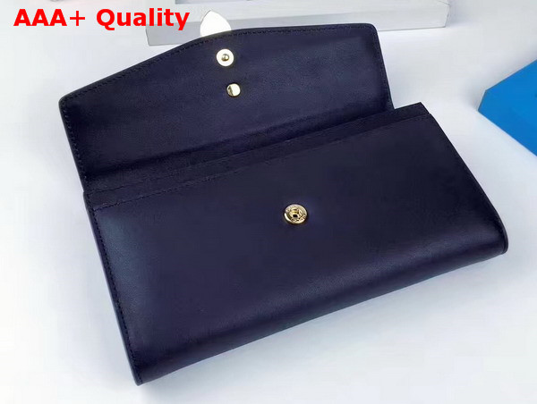 Gucci Sylvie Leather Continental Wallet in Black Leather Replica