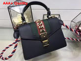 Gucci Sylvie Leather Mini Bag in Black Replica