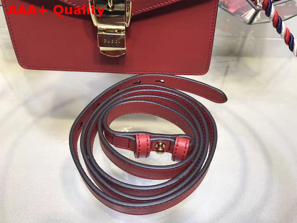 Gucci Sylvie Leather Mini Bag in Red Replica