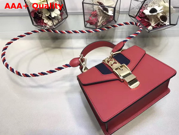 Gucci Sylvie Leather Mini Bag in Red Replica