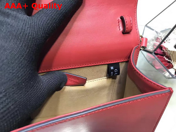 Gucci Sylvie Leather Mini Bag in Red Replica