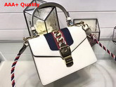 Gucci Sylvie Leather Mini Bag in White Replica