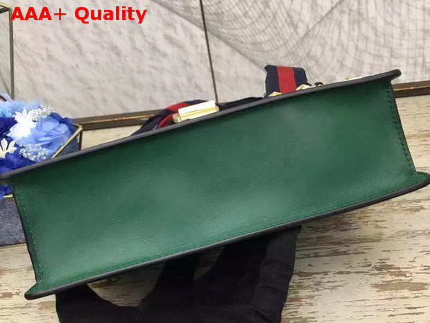 Gucci Sylvie Leather Shoulder Bag in Green Replica