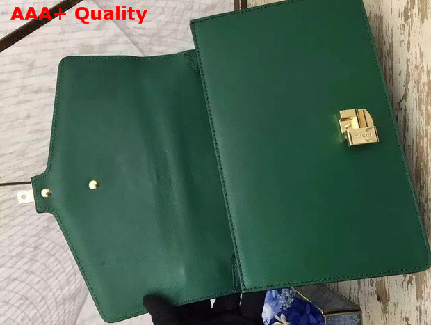 Gucci Sylvie Leather Shoulder Bag in Green Replica