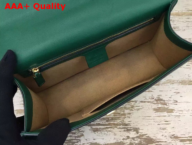 Gucci Sylvie Leather Shoulder Bag in Green Replica