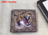 Gucci Tiger Print GG Supreme Wallet 451268 Replica