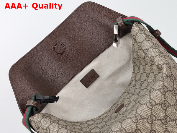 Gucci Top Handle GG Duffle Bag in Beige and Ebony GG Supreme Canvas 774542 Replica