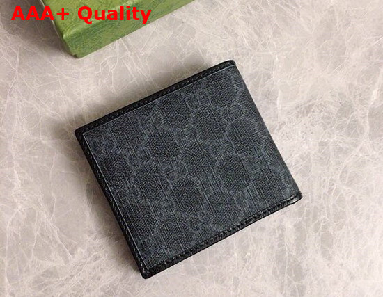 Gucci Wallet with Interlocking G in Black GG Supreme Canvas 671652 Replica