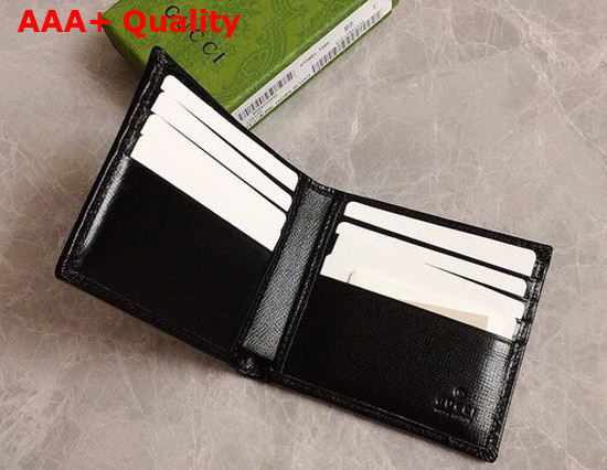 Gucci Wallet with Interlocking G in Black GG Supreme Canvas 671652 Replica