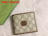 Gucci Wallet with Interlocking G in Brown GG Supreme Canvas 671652 Replica