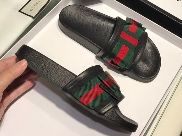 Gucci Web Bowknot Slipper in Black