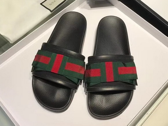 Gucci Web Bowknot Slipper in Black