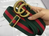 Gucci Web Elastic Belt with Torchon Double G Buckle 524101