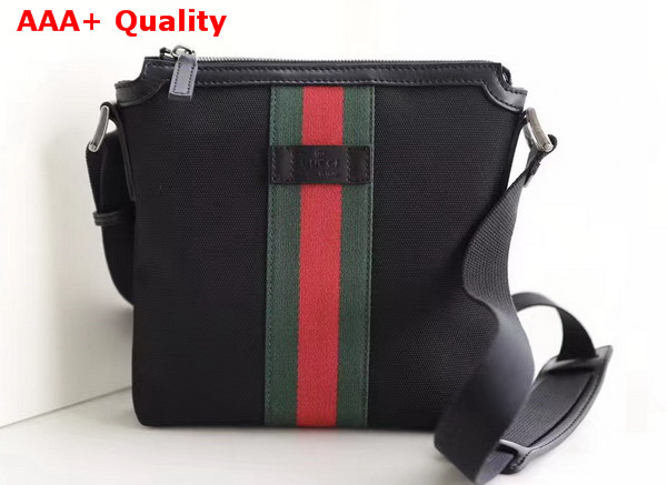 Gucci Web GG Supreme Messenger Bag Black Small Replica