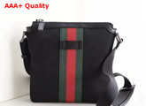 Gucci Web GG Supreme Messenger Bag Black Small Replica