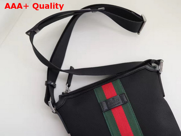 Gucci Web GG Supreme Messenger Bag Black Small Replica