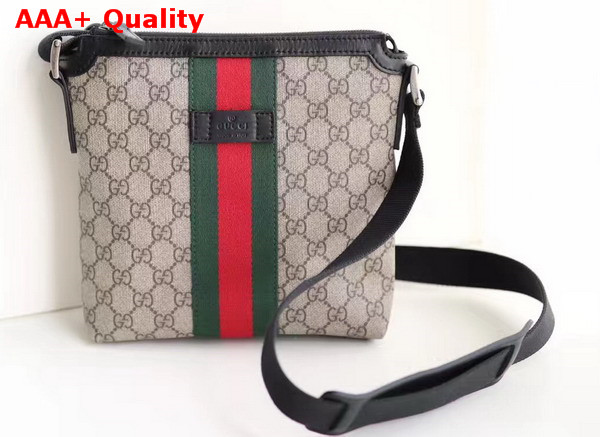 Gucci Web GG Supreme Messenger Bag Brown Small Replica