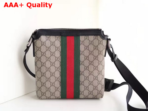 Gucci Web GG Supreme Messenger Bag Brown Small Replica