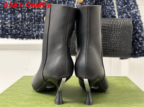 Gucci Womens Ankle Boot in Black Leather 757740 Replica