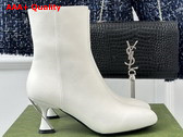 Gucci Womens Ankle Boot in White Leather 757740 Replica