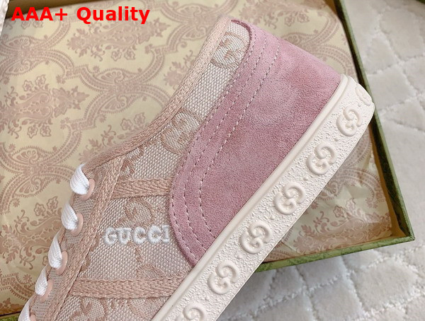 Gucci Womens GG Canvas Sneaker in Pink Oirginal GG Canvas 759071 Replica