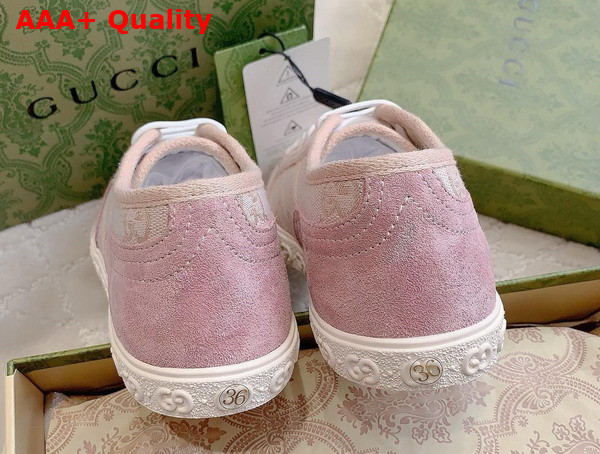 Gucci Womens GG Canvas Sneaker in Pink Oirginal GG Canvas 759071 Replica