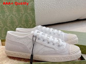 Gucci Womens GG Canvas Sneaker in White Oirginal GG Canvas 759071 Replica