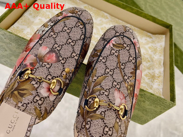 Gucci Womens GG Flora Princetown Slipper in Multicolor GG Supreme Flora Print Canvas Replica