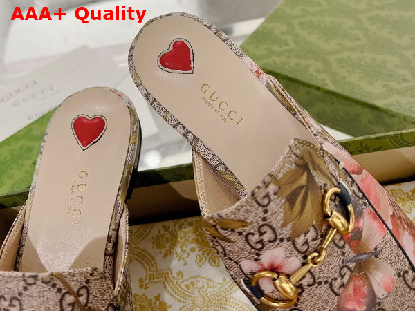 Gucci Womens GG Flora Princetown Slipper in Multicolor GG Supreme Flora Print Canvas Replica