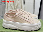 Gucci Womens GG Sneaker in Pink Original GG Canvas 746766 Replica