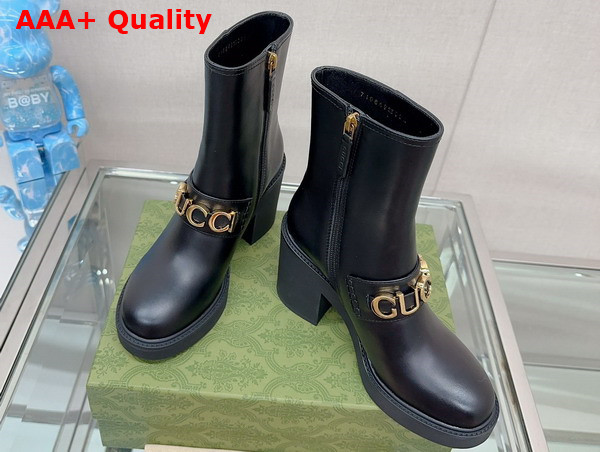 Gucci Womens Gucci Boot in Black Leather 750538 Replica