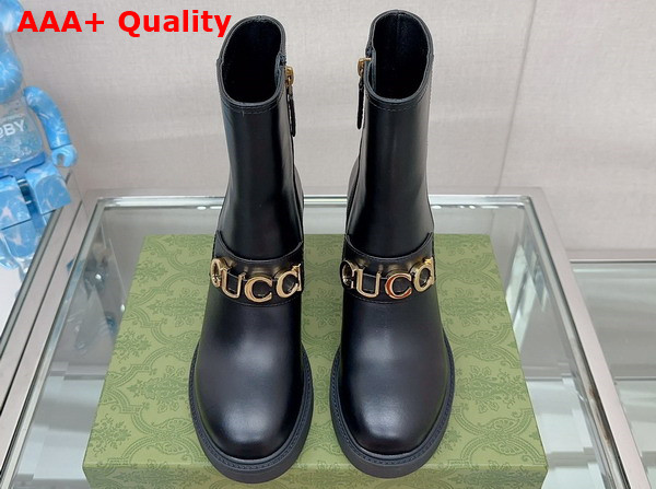 Gucci Womens Gucci Boot in Black Leather 750538 Replica