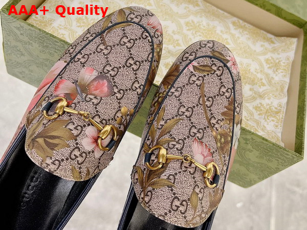 Gucci Womens Gucci Jordaan GG Flora Loafer in Multicolor GG Supreme Flora Print Canvas Replica