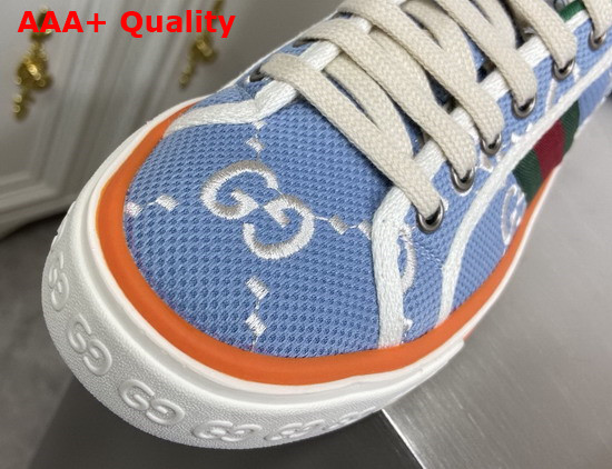 Gucci Womens Gucci Tennis 1977 Sneaker Ligith Blue Ivory 606110 Replica