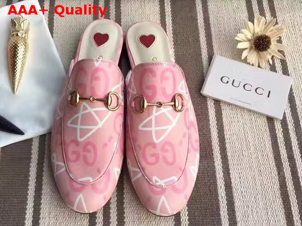 Gucci Womens GucciGhost Princetown Slipper in Pink Replica