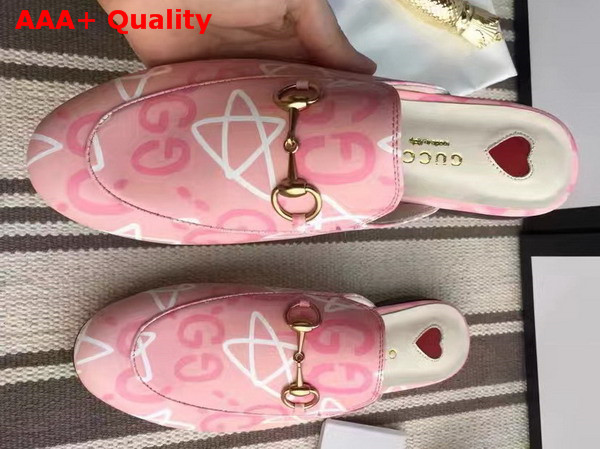 Gucci Womens GucciGhost Princetown Slipper in Pink Replica