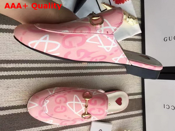 Gucci Womens GucciGhost Princetown Slipper in Pink Replica