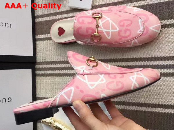 Gucci Womens GucciGhost Princetown Slipper in Pink Replica