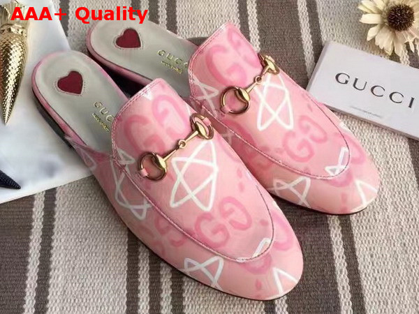 Gucci Womens GucciGhost Princetown Slipper in Pink Replica