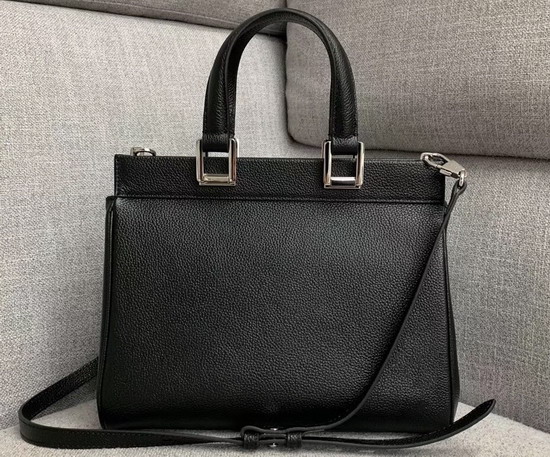 Gucci Zumi Grainy Leather Small Top Handle Bag in Black 569712