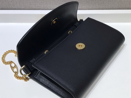 Gucci Zumi Smooth Leather Mini Shoulder Bag in Black Smooth Leather 564718