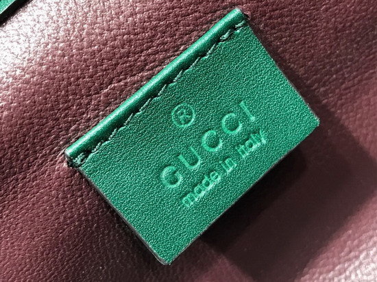 Gucci Zumi Smooth Leather Mini Shoulder Bag in Dark Green Smooth Leather 564718