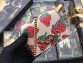 Gucci Zumi Strawberry Print Card Case Wallet