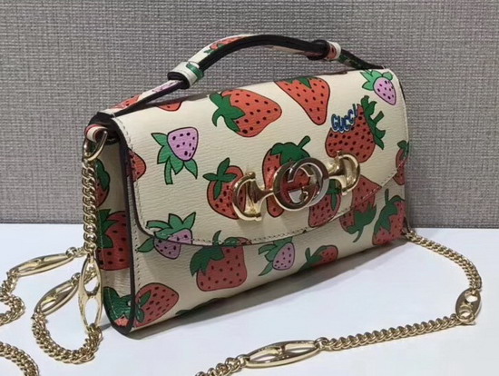 Gucci Zumi Strawberry Print Mini Bag 564718